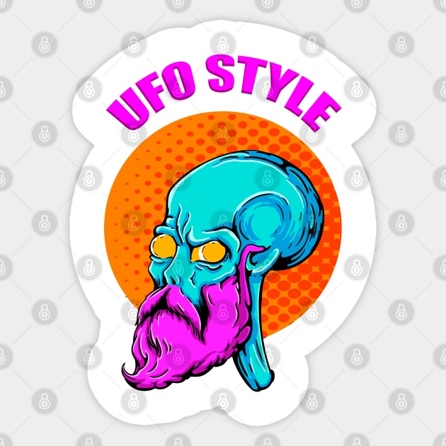 ufo Sticker by Rashcek